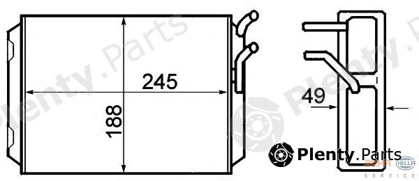  HELLA part 8FH351308-761 (8FH351308761) Heat Exchanger, interior heating