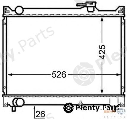  HELLA part 8MK376724-661 (8MK376724661) Radiator, engine cooling
