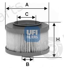  UFI part 2601300 Fuel filter
