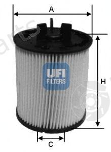  UFI part 2602300 Fuel filter