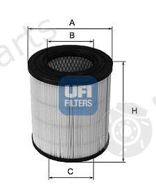  UFI part 2727100 Air Filter