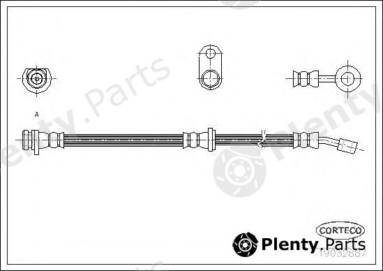  CORTECO part 19032887 Brake Hose