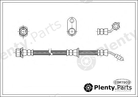  CORTECO part 19033054 Brake Hose