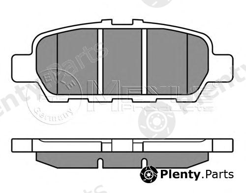  MEYLE part 0252487113W Brake Pad Set, disc brake