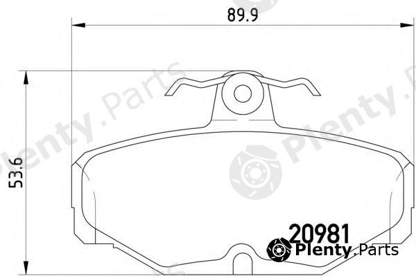  PAGID part T5006 Brake Pad Set, disc brake