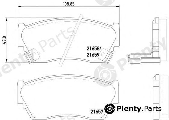  PAGID part T3004 Brake Pad Set, disc brake