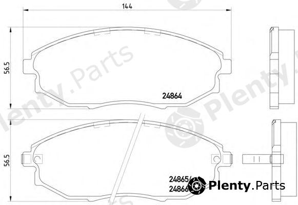  PAGID part T1911 Brake Pad Set, disc brake