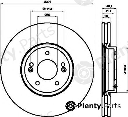  TEXTAR part 92166003 Brake Disc