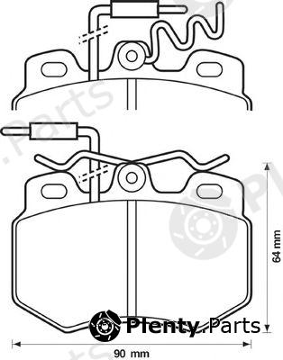  JURID part 571320J Brake Pad Set, disc brake