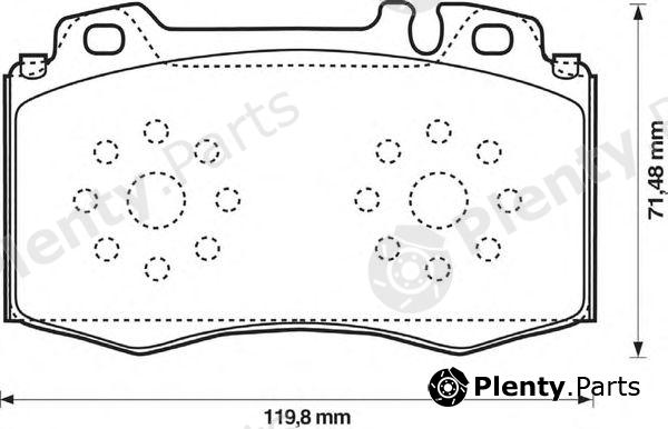  BENDIX part 573092B Brake Pad Set, disc brake