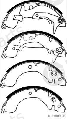  HERTH+BUSS JAKOPARTS part J3505026 Brake Shoe Set