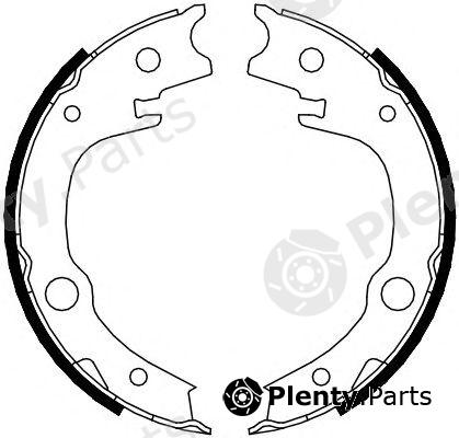  FERODO part FSB4014 Brake Shoe Set, parking brake