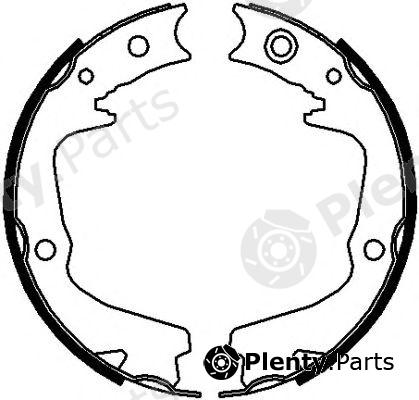  FERODO part FSB4112 Brake Shoe Set, parking brake