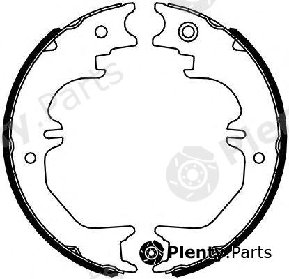  FERODO part FSB4125 Brake Shoe Set, parking brake