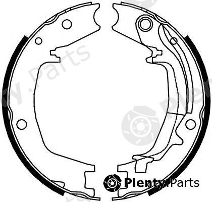  FERODO part FSB4131 Brake Shoe Set, parking brake