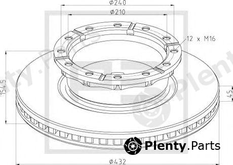  PE Automotive part 026.673-10A (02667310A) Brake Disc