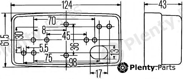  HELLA part 2TM004361-021 (2TM004361021) Taillight