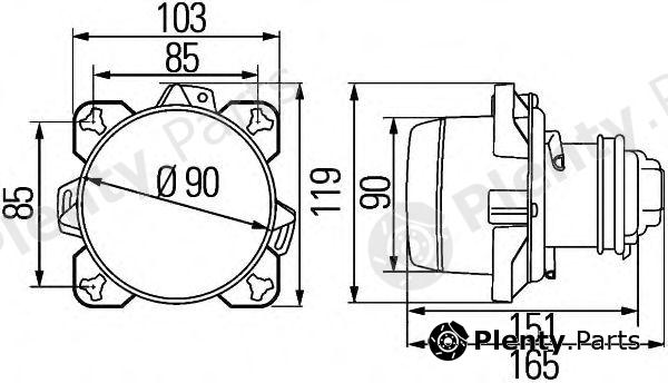 HELLA part 1BL008193-017 (1BL008193017) Insert, headlight