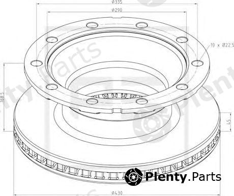  PE Automotive part 296.000-00A (29600000A) Brake Disc