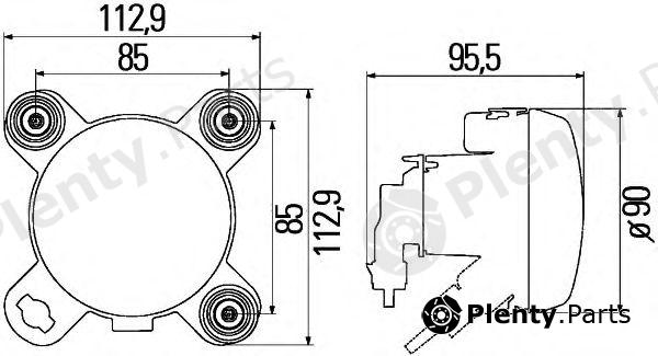  HELLA part 1K0247043-027 (1K0247043027) Headlight