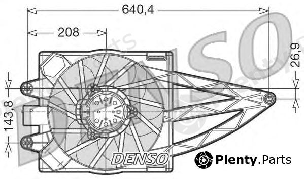  DENSO part DER09019 Fan, radiator