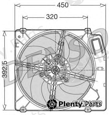  DENSO part DER09028 Fan, radiator