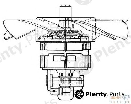  HELLA part 8EW009160-371 (8EW009160371) Interior Blower