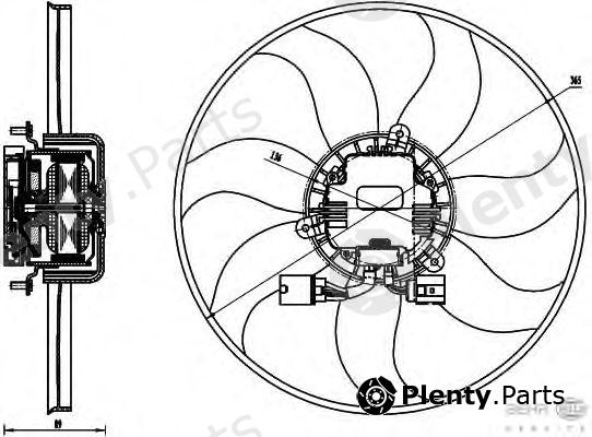  HELLA part 8EW351040-071 (8EW351040071) Fan, radiator