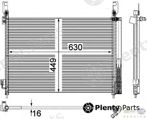  HELLA part 8FC351309-361 (8FC351309361) Condenser, air conditioning