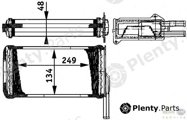  HELLA part 8FH351311-581 (8FH351311581) Heat Exchanger, interior heating