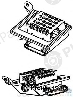  HELLA part 9ML351332-201 (9ML351332201) Resistor, interior blower