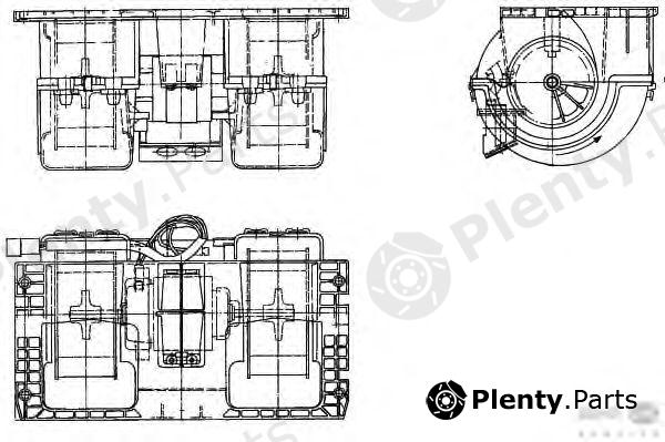  HELLA part 8EW351336-141 (8EW351336141) Interior Blower