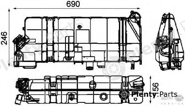  HELLA part 8MA376705-261 (8MA376705261) Expansion Tank, coolant