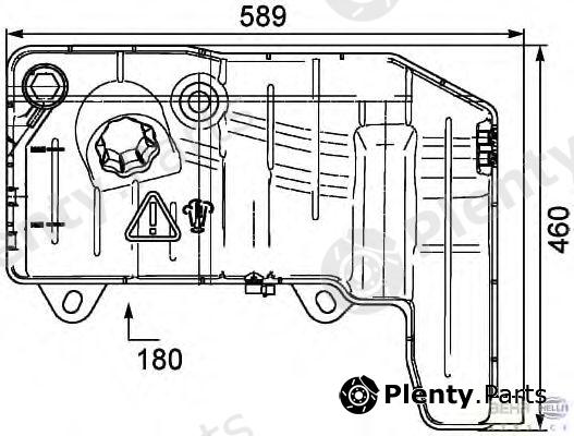  HELLA part 8MA376705-511 (8MA376705511) Expansion Tank, coolant
