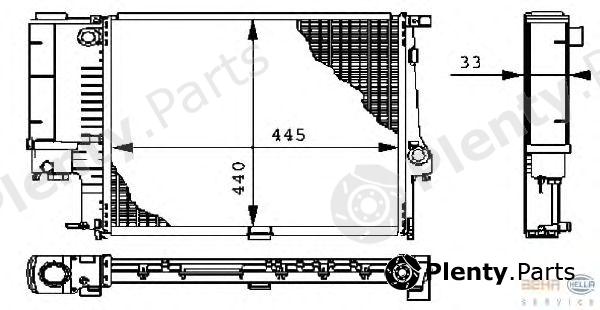  HELLA part 8MK376711-084 (8MK376711084) Radiator, engine cooling