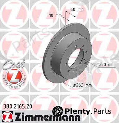  ZIMMERMANN part 380.2165.20 (380216520) Brake Disc
