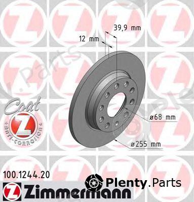  ZIMMERMANN part 10012.44.20 (100124420) Brake Disc