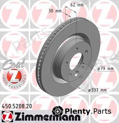  ZIMMERMANN part 450.5208.20 (450520820) Brake Disc