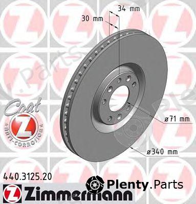  ZIMMERMANN part 440.3125.20 (440312520) Brake Disc