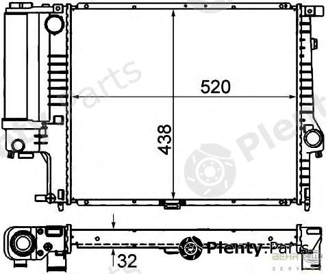  HELLA part 8MK376713-081 (8MK376713081) Radiator, engine cooling