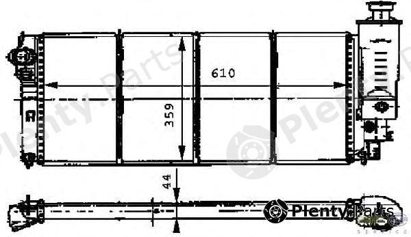  HELLA part 8MK376716-551 (8MK376716551) Radiator, engine cooling