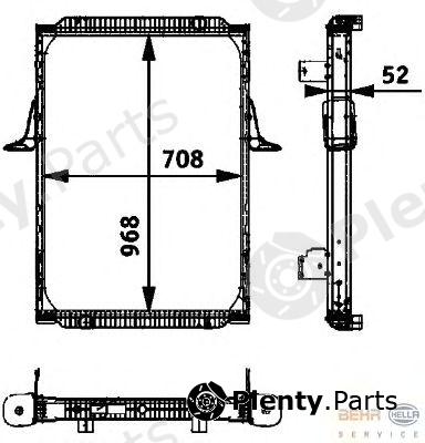  HELLA part 8MK376721-731 (8MK376721731) Radiator, engine cooling