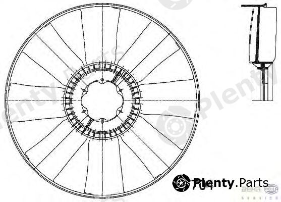  HELLA part 8MV376733-131 (8MV376733131) Fan Wheel, engine cooling