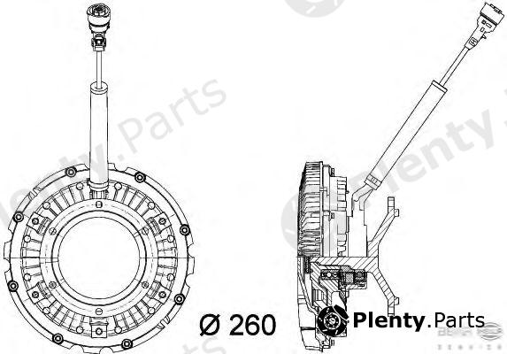  HELLA part 8MV376734-371 (8MV376734371) Clutch, radiator fan