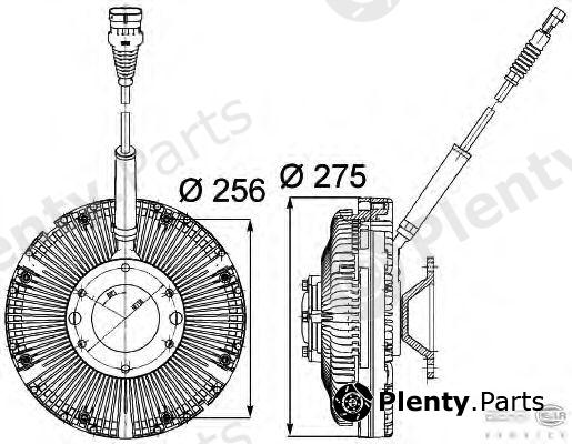 HELLA part 8MV376734-781 (8MV376734781) Clutch, radiator fan