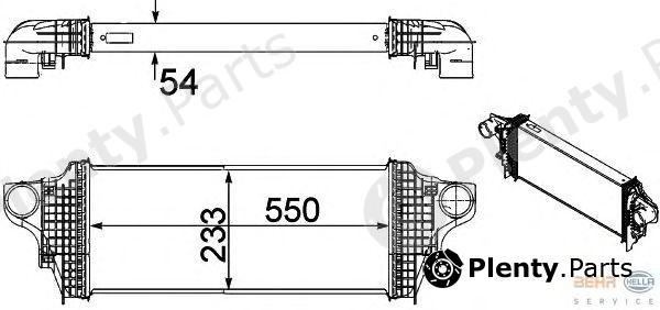  HELLA part 8ML376754-611 (8ML376754611) Intercooler, charger