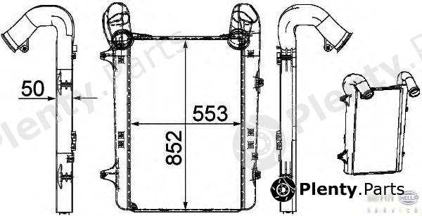  HELLA part 8ML376756-101 (8ML376756101) Intercooler, charger