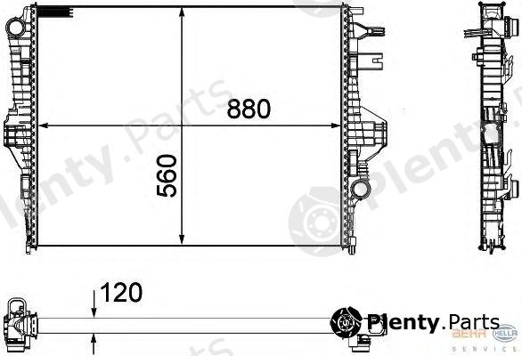  HELLA part 8MK376756-341 (8MK376756341) Radiator, engine cooling