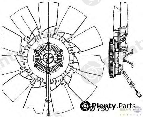  HELLA part 8MV376757-151 (8MV376757151) Fan, radiator