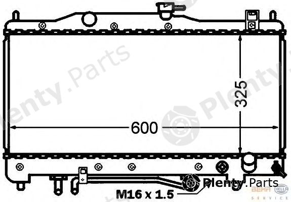  HELLA part 8MK376773-271 (8MK376773271) Radiator, engine cooling